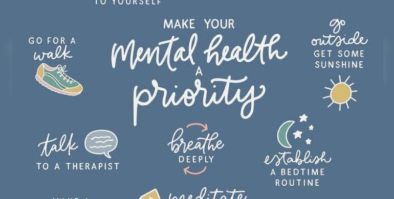 Mental health is something that needs to be prioritized everyday
